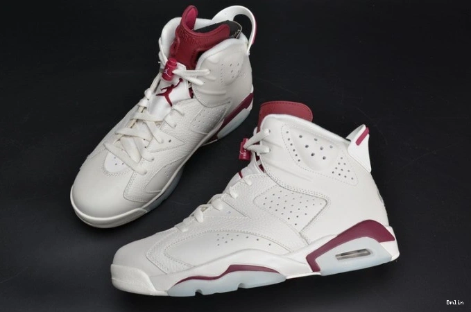 Bmlin shoes Jordan 6 Maroon 384664-116 Air Retro white 0703